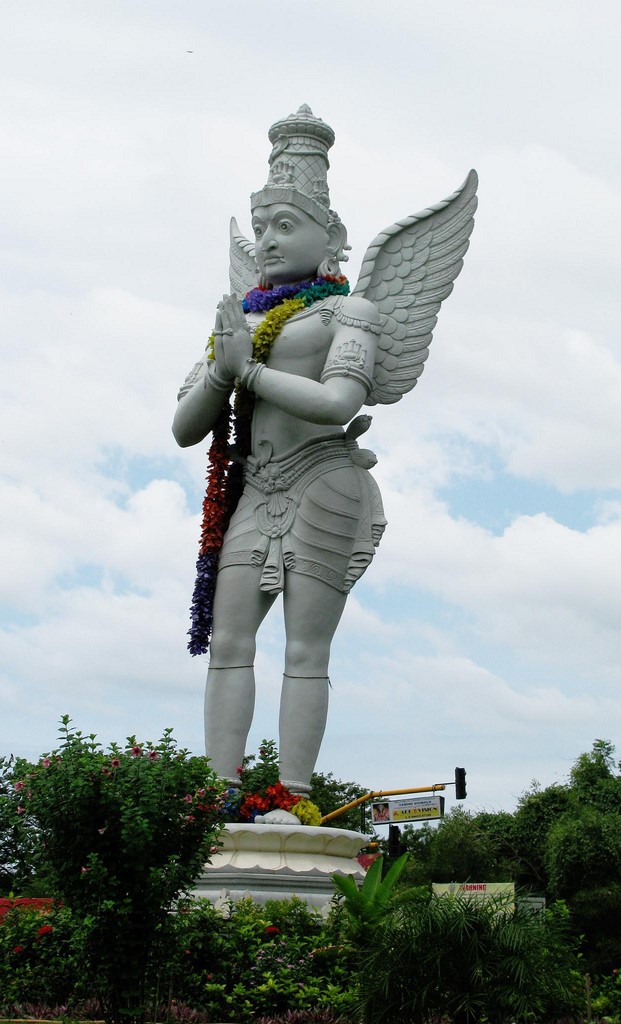 Garuda standing with folded hands at Tirupati